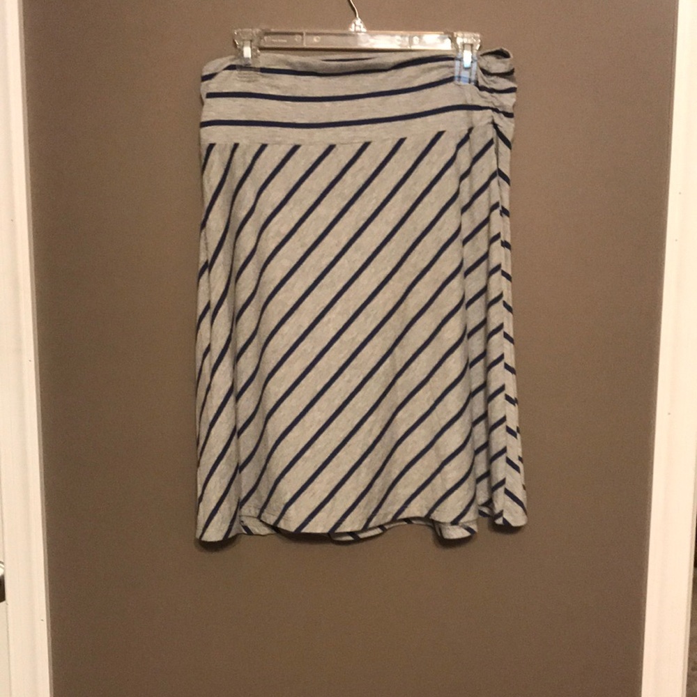 Cotton striped skirt